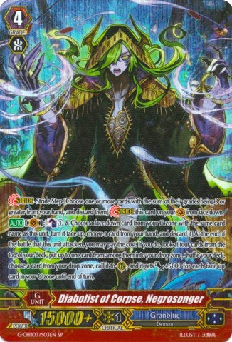 Diabolist of Corpse, Negrosonger (G-CHB03/S03EN) [Rummy Labyrinth Under the Moonlight]
