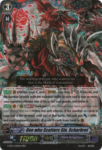 One who Scatters Sin, Scharhrot (G-BT11/010EN) [Demonic Advent]