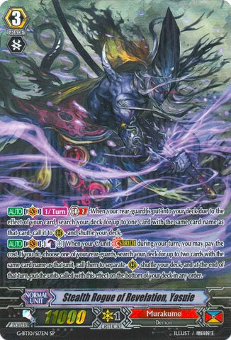 Stealth Rogue of Revelation, Yasuie (G-BT10/S17EN) [Raging Clash of the Blade Fangs]