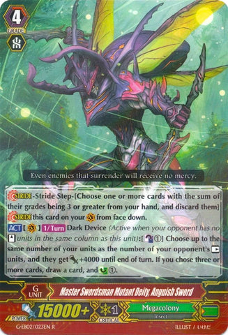Master Swordsman Mutant Deity, Anguish Sword (G-EB02/023EN) [The AWAKENING ZOO]