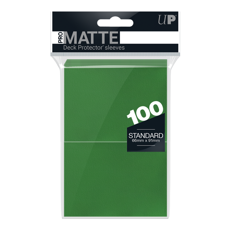 Ultra PRO: Standard 100ct Sleeves - PRO-Matte (Green)