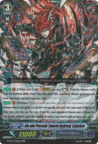 One who Proceeds Towards Daybreak, Scharhrot (G-BT14/013EN) [Divine Dragon Apocrypha]