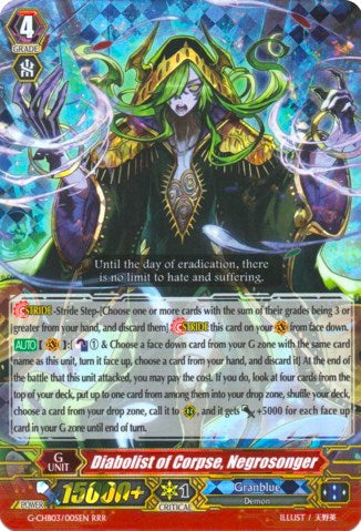 Diabolist of Corpse, Negrosonger (G-CHB03/005EN) [Rummy Labyrinth Under the Moonlight]