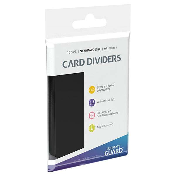 Card Dividers: Standard Size- Black