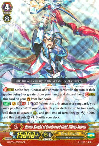 Divine Knight of Condensed Light, Olbius Avalon (G-FC04/001EN) [Fighters Collection 2017]