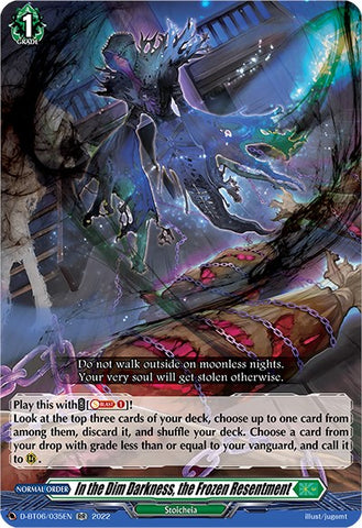 In the Dim Darkness, the Frozen Resentment (D-BT06/035EN) [Blazing Dragon Reborn]