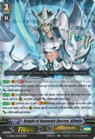 Knight of Heavenly Decree, Altmile (G-CHB01/005EN) [TRY3 NEXT]