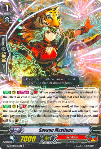 Savage Mystique (G-BT10/032EN) [Raging Clash of the Blade Fangs]