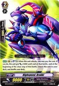 Highspeed, Brakki (BT01/074EN) [Descent of the King of Knights]