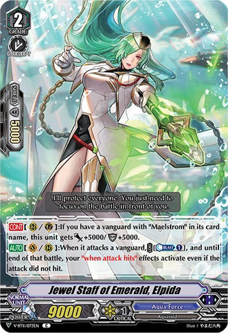 Jewel Staff of Emerald, Elpida (V-BT11/073EN) [Storm of the Blue Cavalry]