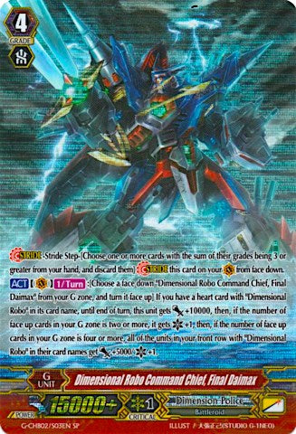 Dimensional Robo Command Chief, Final Daimax (G-CHB02/S03EN) [We ARE!!! Trinity Dragon]