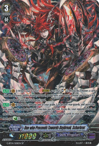 One who Proceeds Towards Daybreak, Scharhrot (G-BT14/S08EN) [Divine Dragon Apocrypha]