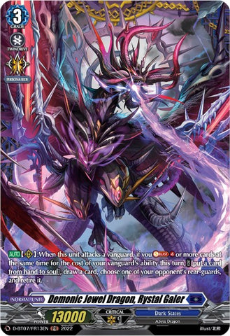 Demonic Jewel Dragon, Rystal Galer (FR) (D-BT07/FR13EN) [Raging Flames Against Emerald Storm]