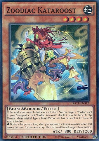 Zoodiac Kataroost [RATE-ENSE3] Super Rare